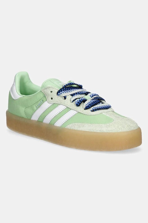 adidas Originals sneakersy skórzane Sambae W damskie kolor zielony JI2738 - zdjęcie produktu nr 1