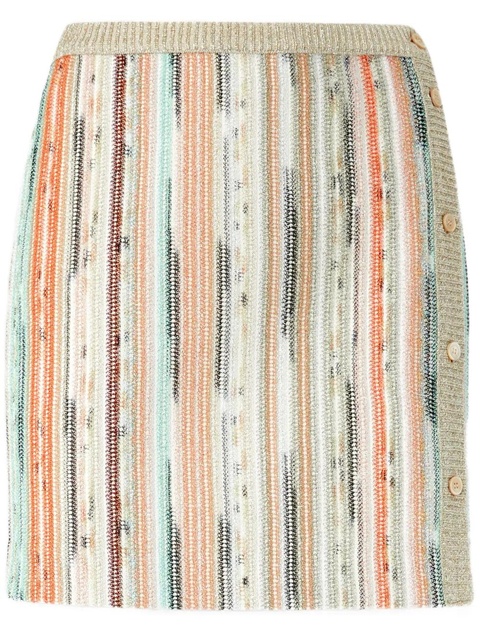 Missoni striped mini skirt - Neutrals - zdjęcie produktu nr 1