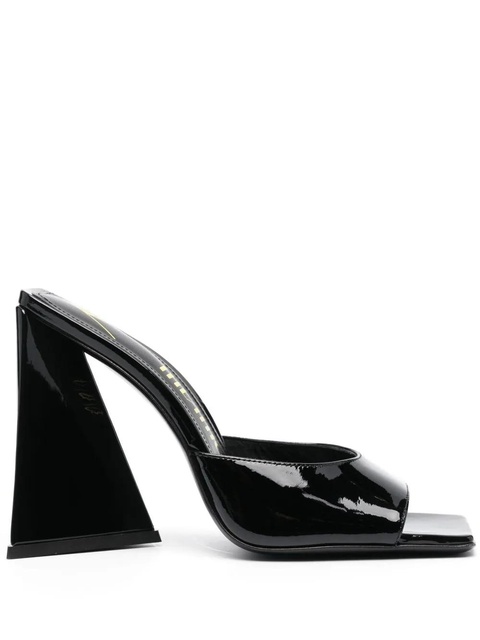 The Attico 115mm Devon square-toe sandals - Black - zdjęcie produktu nr 1