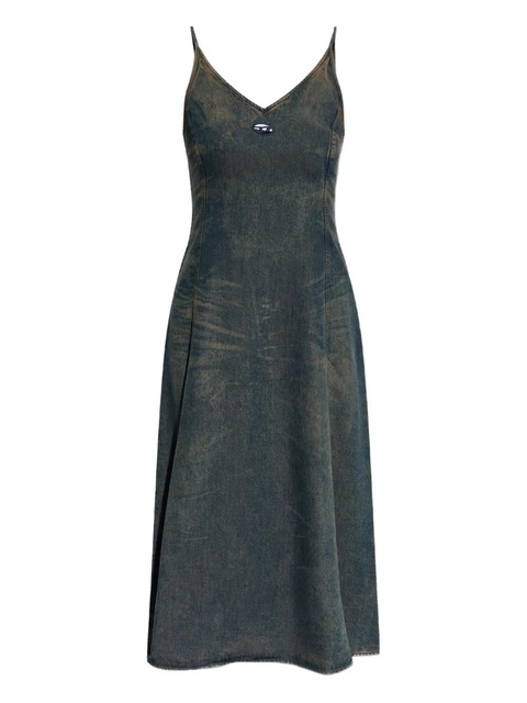 Diesel De-Beld-S V-neck denim dress - Blue - zdjęcie produktu nr 1