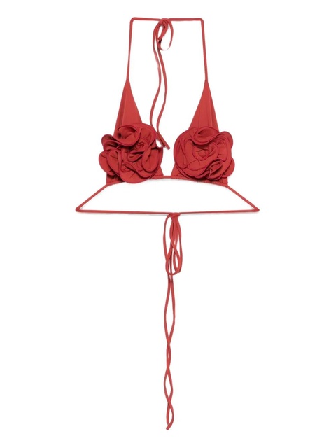 Magda Butrym floral-motif bikini top - Red - zdjęcie produktu nr 1