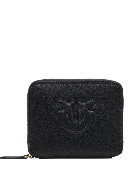 PINKO Taylor embossed logo zip-around purse - Black - zdjęcie produktu nr 1
