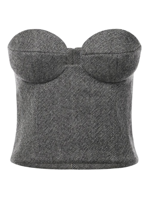 Magda Butrym underwired strapless top - Grey - zdjęcie produktu nr 1