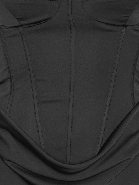 ROTATE BIRGER CHRISTENSEN corset maxi dress - Black - zdjęcie produktu nr 2