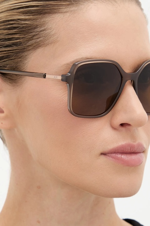 Armani Exchange okulary przeciwsłoneczne damskie kolor brązowy 0AX4163S - zdjęcie produktu nr 2