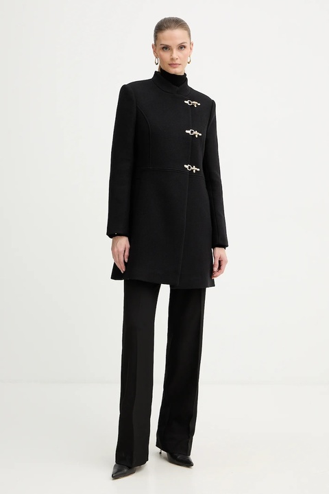 Morgan płaszcz z dodatkiem wełny kolor czarny GCLIPE - zdjęcie produktu nr 2