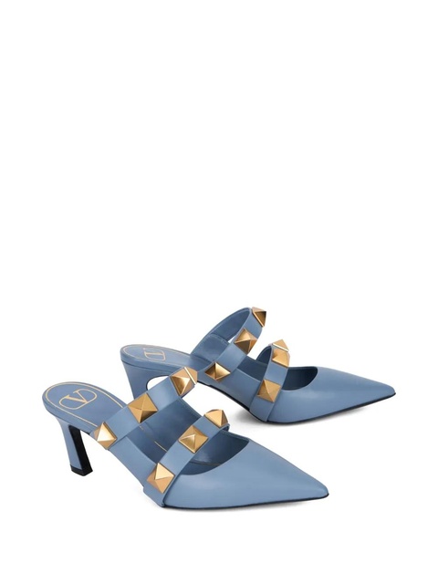 Valentino Garavani studded-strap mules - Blue - zdjęcie produktu nr 1