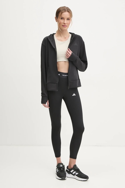 adidas Performance legginsy treningowe Techfit kolor czarny z nadrukiem IT2273 - zdjęcie produktu nr 2