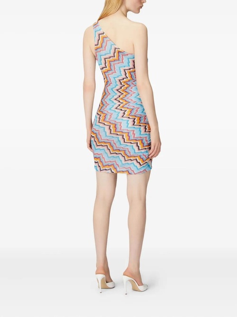 Missoni zigzag-pattern mini dress - Blue - zdjęcie produktu nr 2