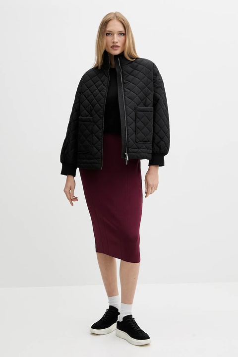 Armani Exchange spódnica kolor bordowy midi ołówkowa XW001302 AF10352 - zdjęcie produktu nr 1