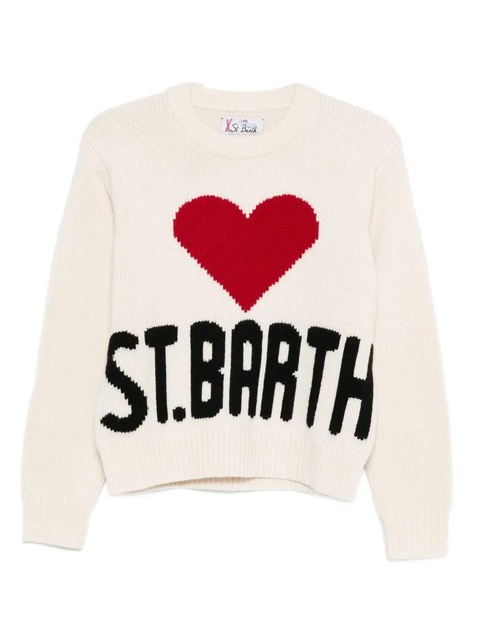 MC2 Saint Barth kyla heart knitwear - White - zdjęcie produktu nr 1