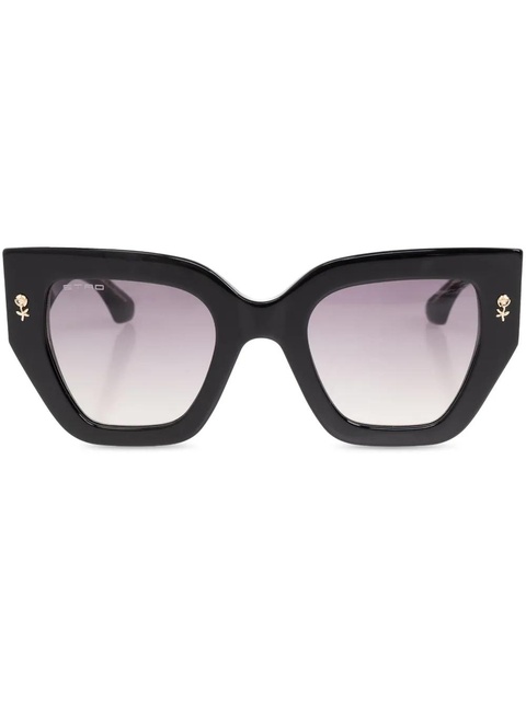 ETRO logo-print square sunglasses - Black - zdjęcie produktu nr 1