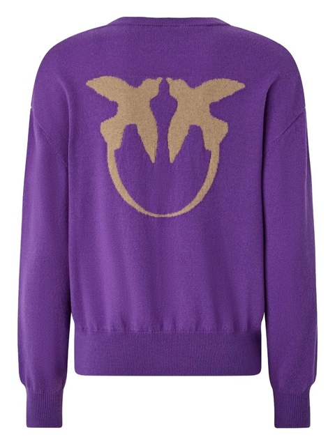 PINKO Love Birds sweater - Purple - zdjęcie produktu nr 2