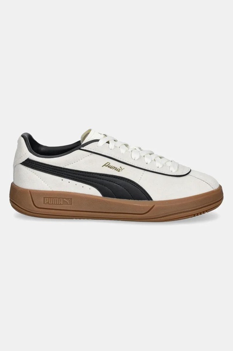 Puma sneakersy skórzane Puma Club Klassika SD damskie kolor beżowy 400718 - zdjęcie produktu nr 2