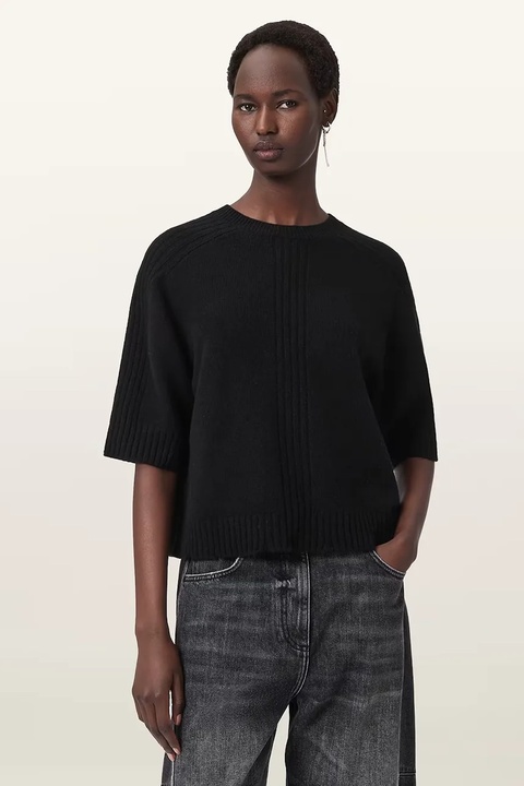 AllSaints sweter NIX damski kolor czarny W030KD - zdjęcie produktu nr 1