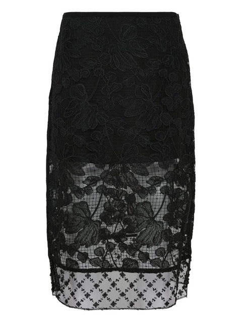 3.1 Phillip Lim floral-lace midi skirt - Black - zdjęcie produktu nr 2