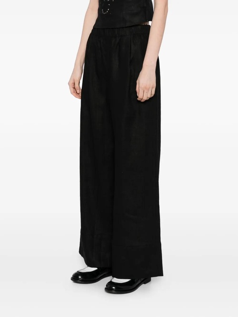 Reformation Fernando linen trousers - Black - zdjęcie produktu nr 2