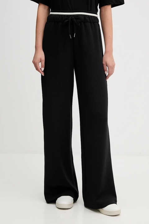 United Colors of Benetton spodnie dresowe kolor czarny melanżowe 3QAFDF01D - zdjęcie produktu nr 1