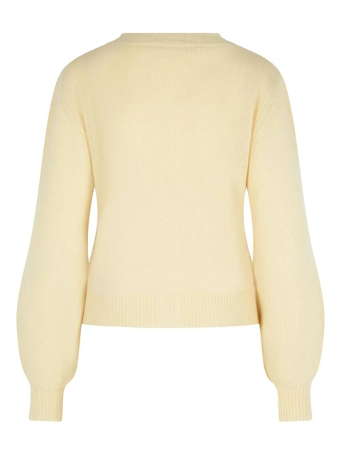 Marni logo-patch ribbed cardigan - Neutrals - zdjęcie produktu nr 2