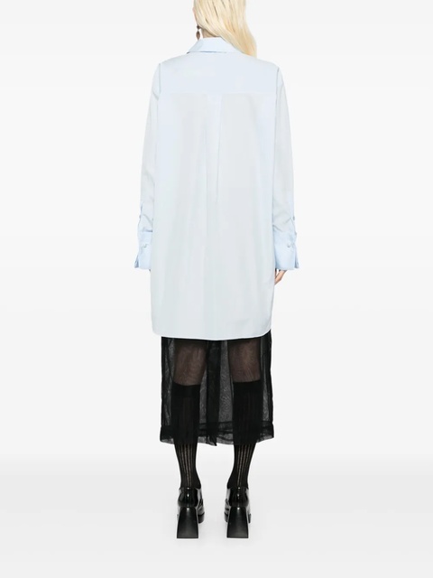 Simone Rocha pearl-detailed shirt - Blue - zdjęcie produktu nr 2