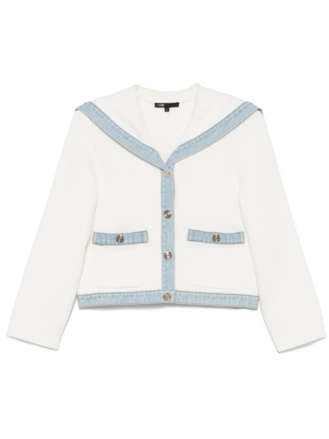 Maje bouclé cardigan - White - zdjęcie produktu nr 1
