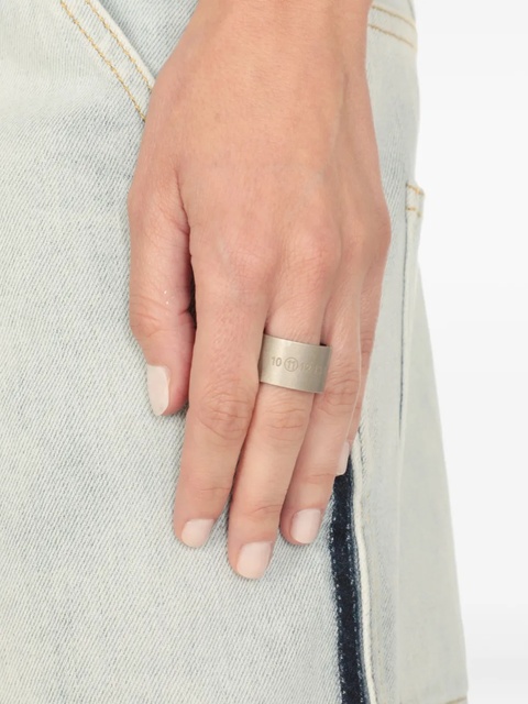 Maison Margiela Numbers-engraved ring - Silver - zdjęcie produktu nr 2