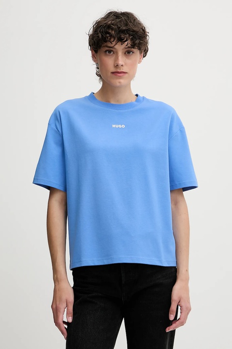 HUGO t-shirt lounge kolor fioletowy 50490593 - zdjęcie produktu nr 2