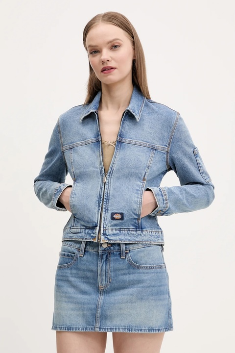 Dickies kurtka kolor niebieski przejściowa DK0A4ZANK211 - zdjęcie produktu nr 1