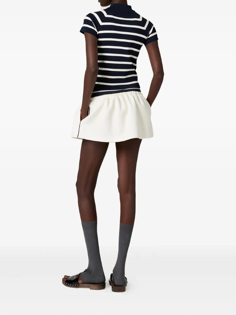Miu Miu striped short-sleeve T-shirt - Blue - zdjęcie produktu nr 1