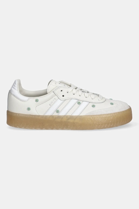 adidas Originals sneakersy skórzane Sambae W damskie kolor beżowy JS3953 - zdjęcie produktu nr 2