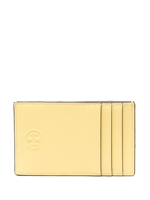 Tory Burch Fleming diamond-pattern cardholder - Yellow - zdjęcie produktu nr 1