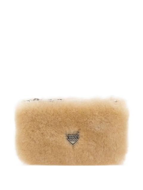 Marge Sherwood shearing hear-zipper wallet - Neutrals - zdjęcie produktu nr 1