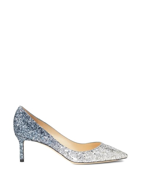 Jimmy Choo 60mm Romy glitter pumps - Silver - zdjęcie produktu nr 2