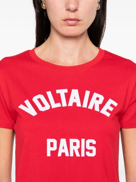 Zadig&Voltaire slogan-print T-shirt - Red - zdjęcie produktu nr 2