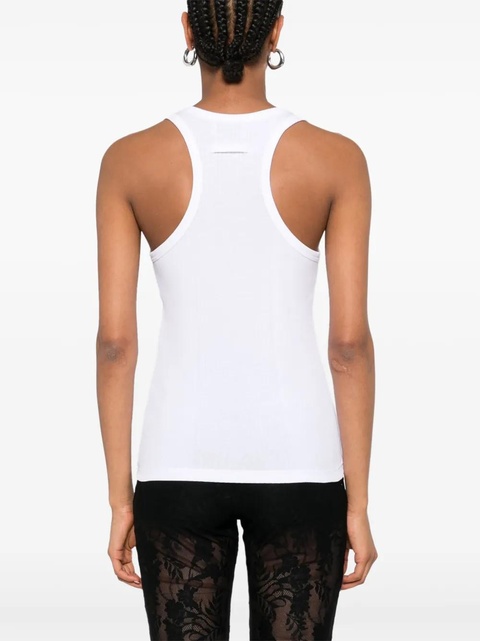 Jean Paul Gaultier ribbed tank top - White - zdjęcie produktu nr 2