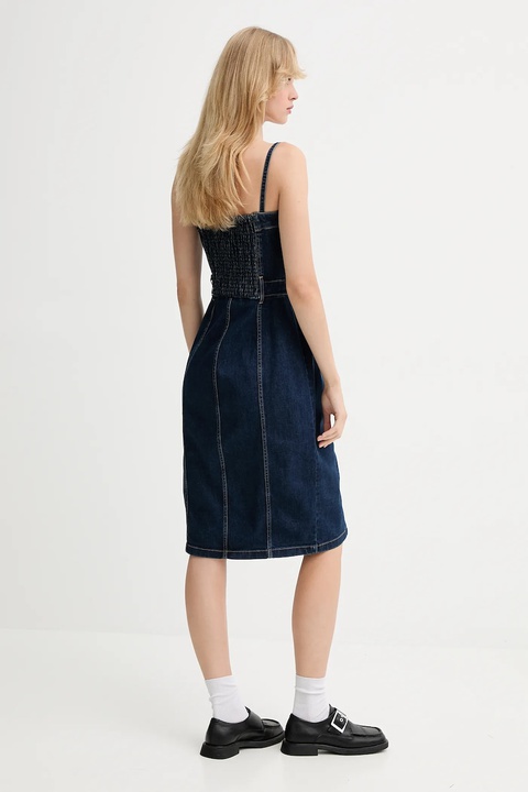 Levi's sukienka jeansowa kolor granatowy mini prosta 0002S - zdjęcie produktu nr 2