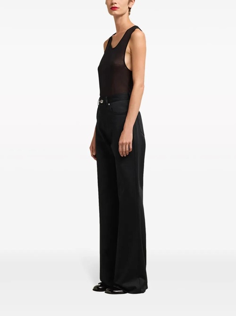 AMI Paris high-rise flared-leg jeans - Black - zdjęcie produktu nr 2