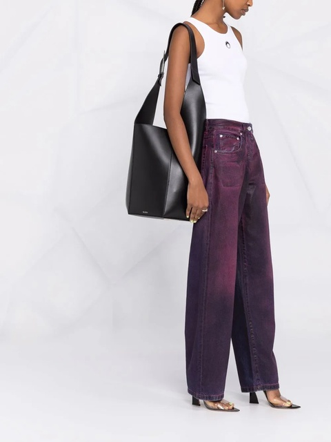 The Attico leather tote bag - Black - zdjęcie produktu nr 1