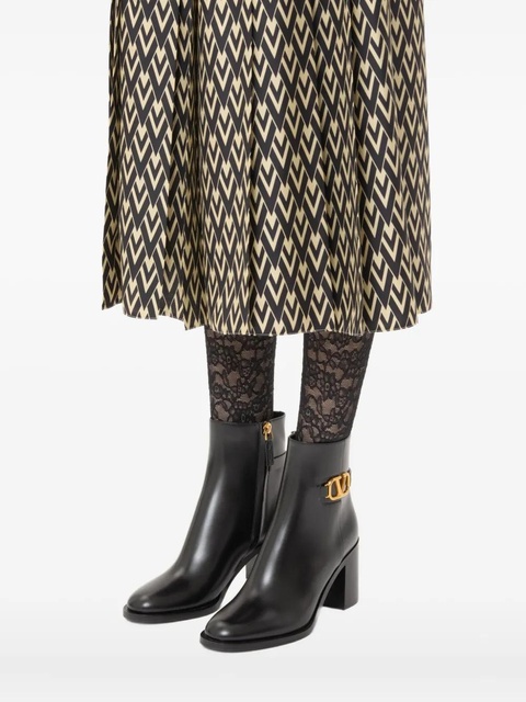 Valentino Garavani 75mm VLogo Signature ankle boots - Black - zdjęcie produktu nr 2