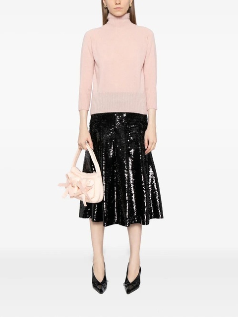 Simone Rocha cashmere turtleneck top - Pink - zdjęcie produktu nr 2