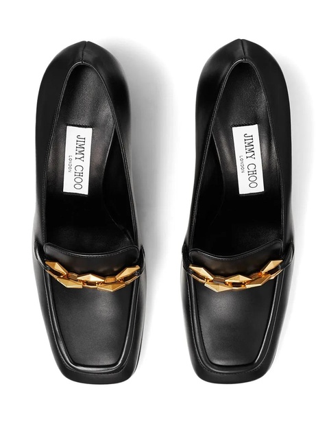 Jimmy Choo 65mm Diamond Tilda leather pumps - Black - zdjęcie produktu nr 2