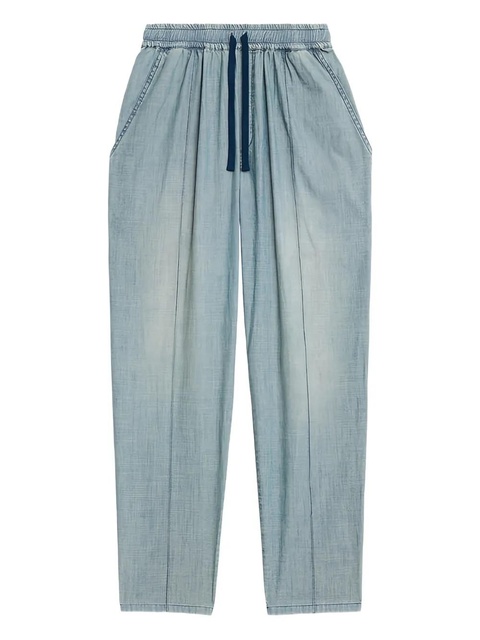 MARANT ÉTOILE drawstring elastic catalia trousers - Blue - zdjęcie produktu nr 1
