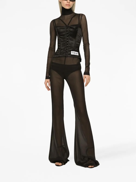Dolce & Gabbana Re-Edition sleeveless bustier top - Black - zdjęcie produktu nr 2