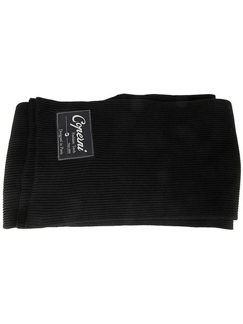 Coperni logo patch ribbed scarf - Black - zdjęcie produktu nr 2