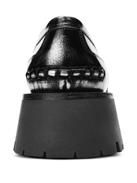 Alexander Wang lug-sole logo-plaque loafers - Black - zdjęcie produktu nr 2