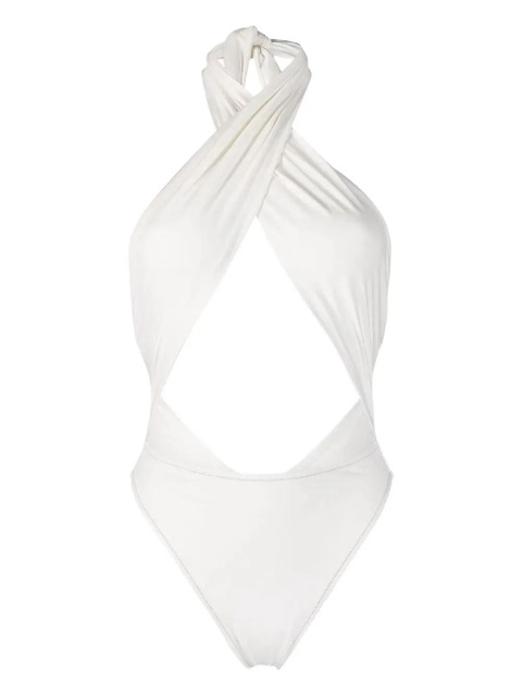 Reina Olga halterneck cut-out swimsuit - White - zdjęcie produktu nr 1
