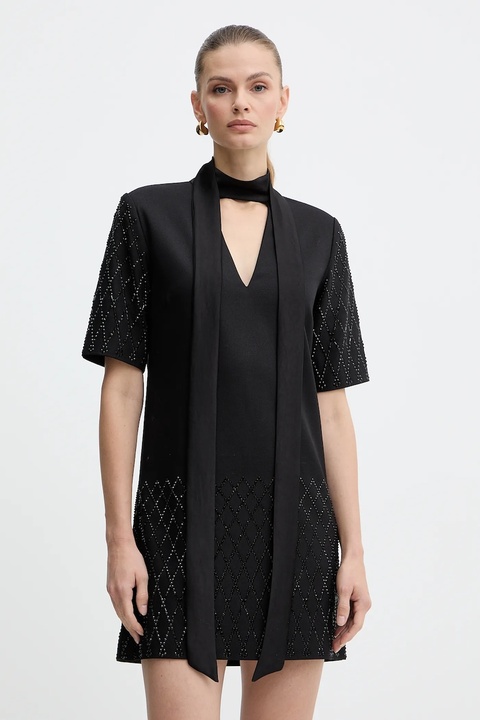 Pinko sukienka kolor czarny mini oversize 105523 A2PO - zdjęcie produktu nr 1