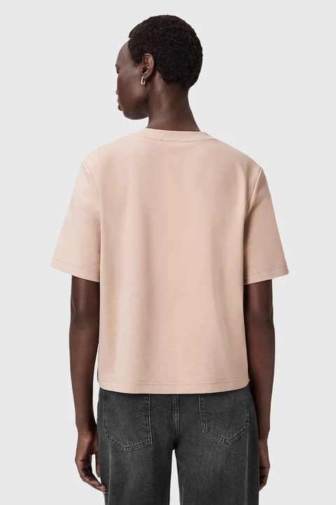 AllSaints t-shirt bawełniany damski kolor beżowy W220JC - zdjęcie produktu nr 2