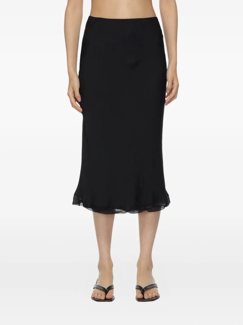 TOTEME satin midi slip skirt - Black - zdjęcie produktu nr 2