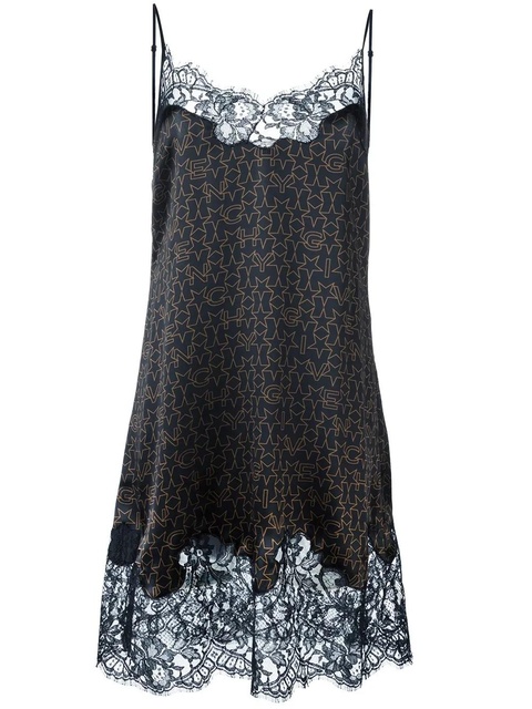 Givenchy logo print lace dress - Black - zdjęcie produktu nr 1